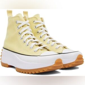 NWT Converse Run Star Hike Platform lemon drop high top Chuck Taylor sneaker